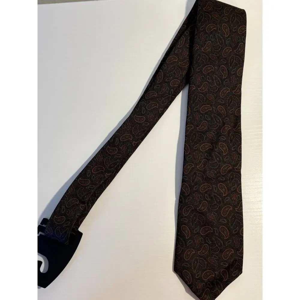 Vintage Polo Ralph Lauren Neiman Marcus Italian Silk Neck Tie (2) Handmade USA